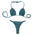 Bikini Azul Petróleo  Destellante