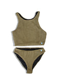 Bikini Sahara Oliva texturizado