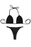 Bikini negro destellante
