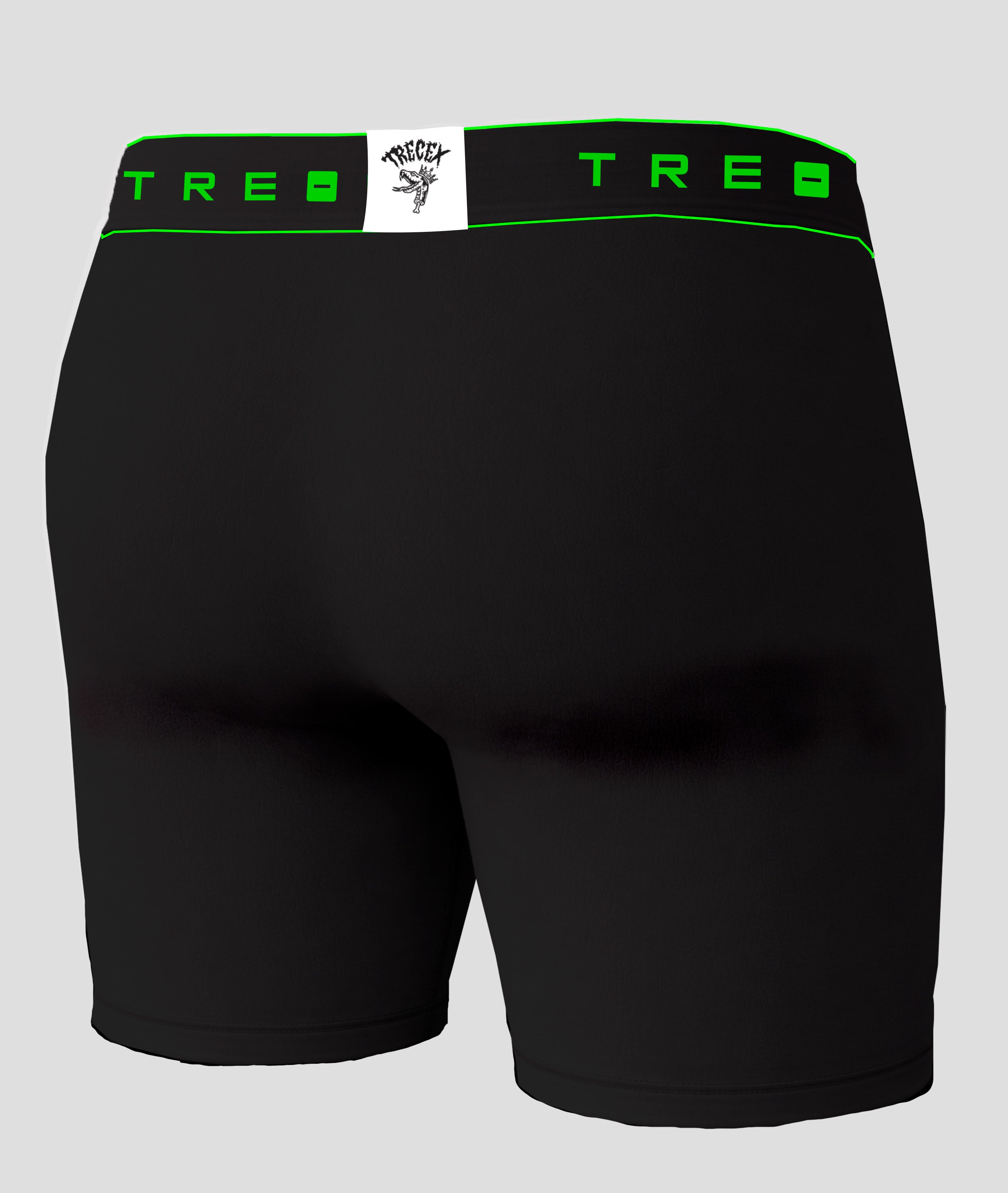 BOXER CLASICO NEGRO CON VERDE