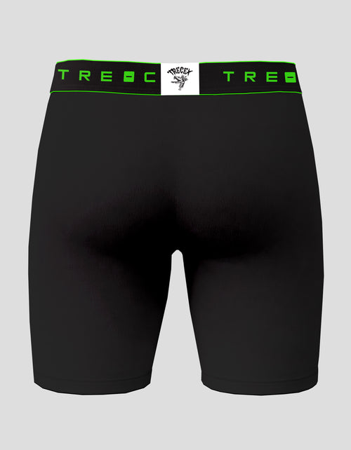 BOXER CLASICO NEGRO CON VERDE