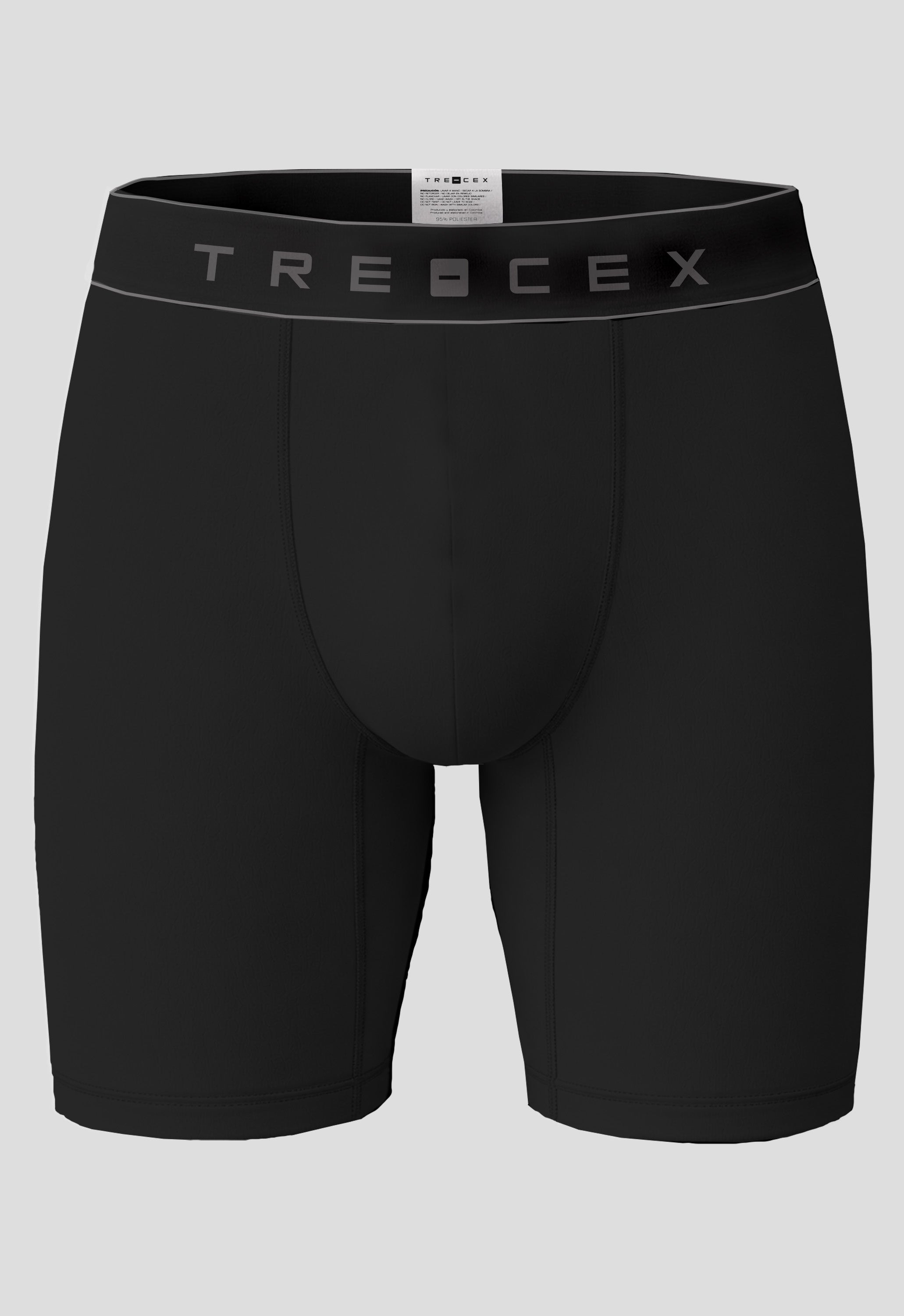 BOXER CLASICO NEGRO CON GRIS