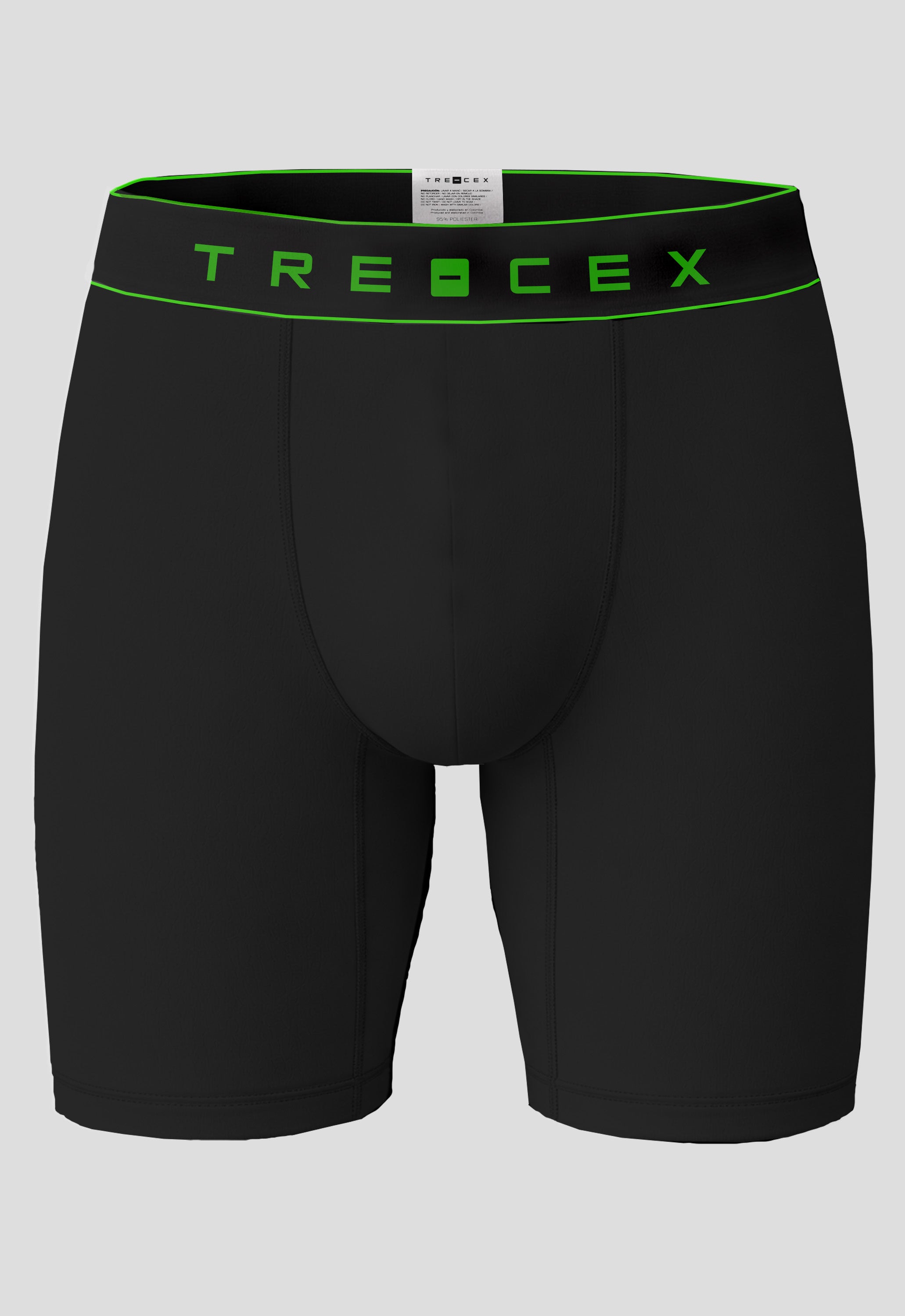 BOXER CLASICO NEGRO CON VERDE