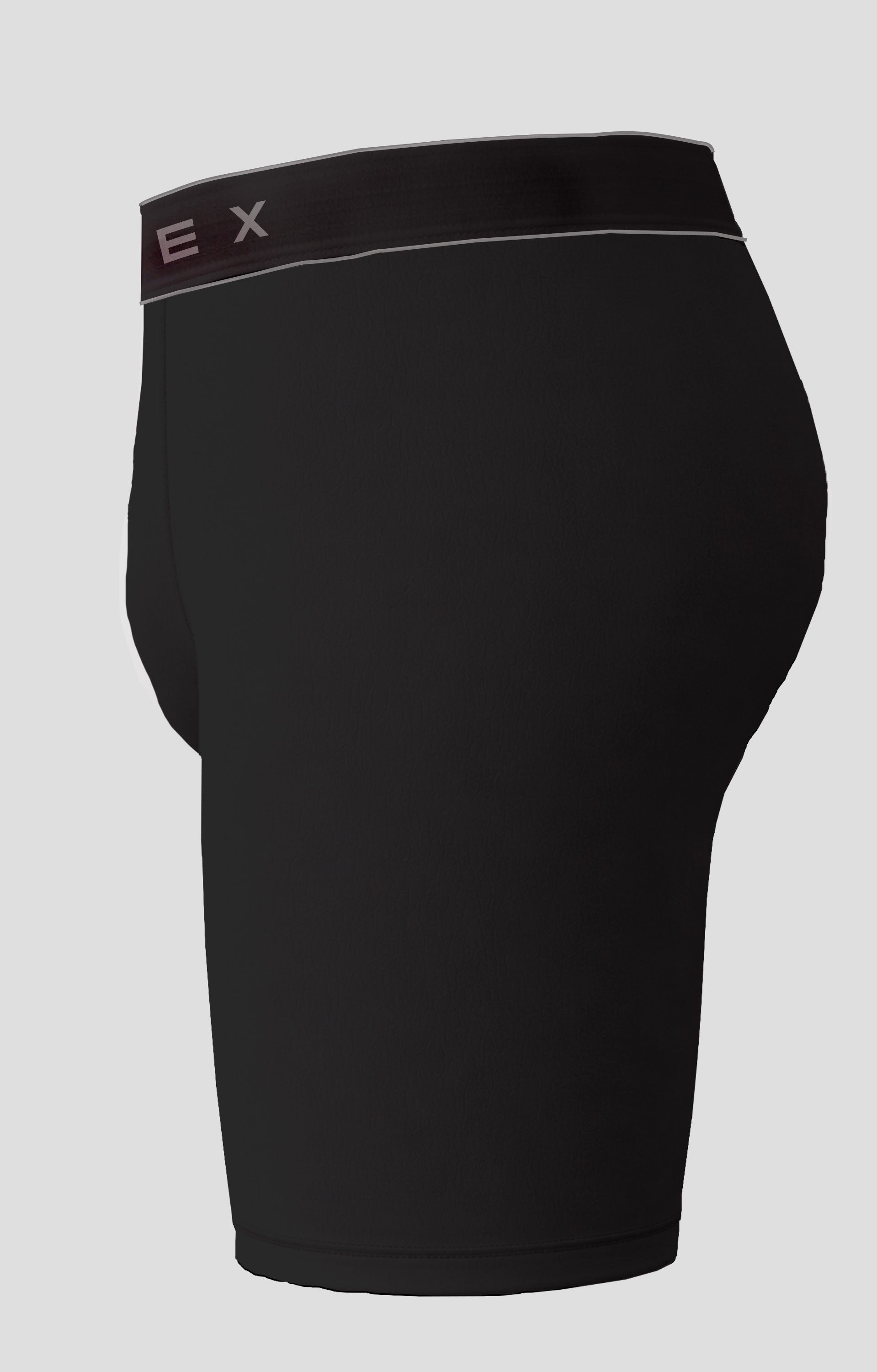 BOXER CLASICO NEGRO CON GRIS