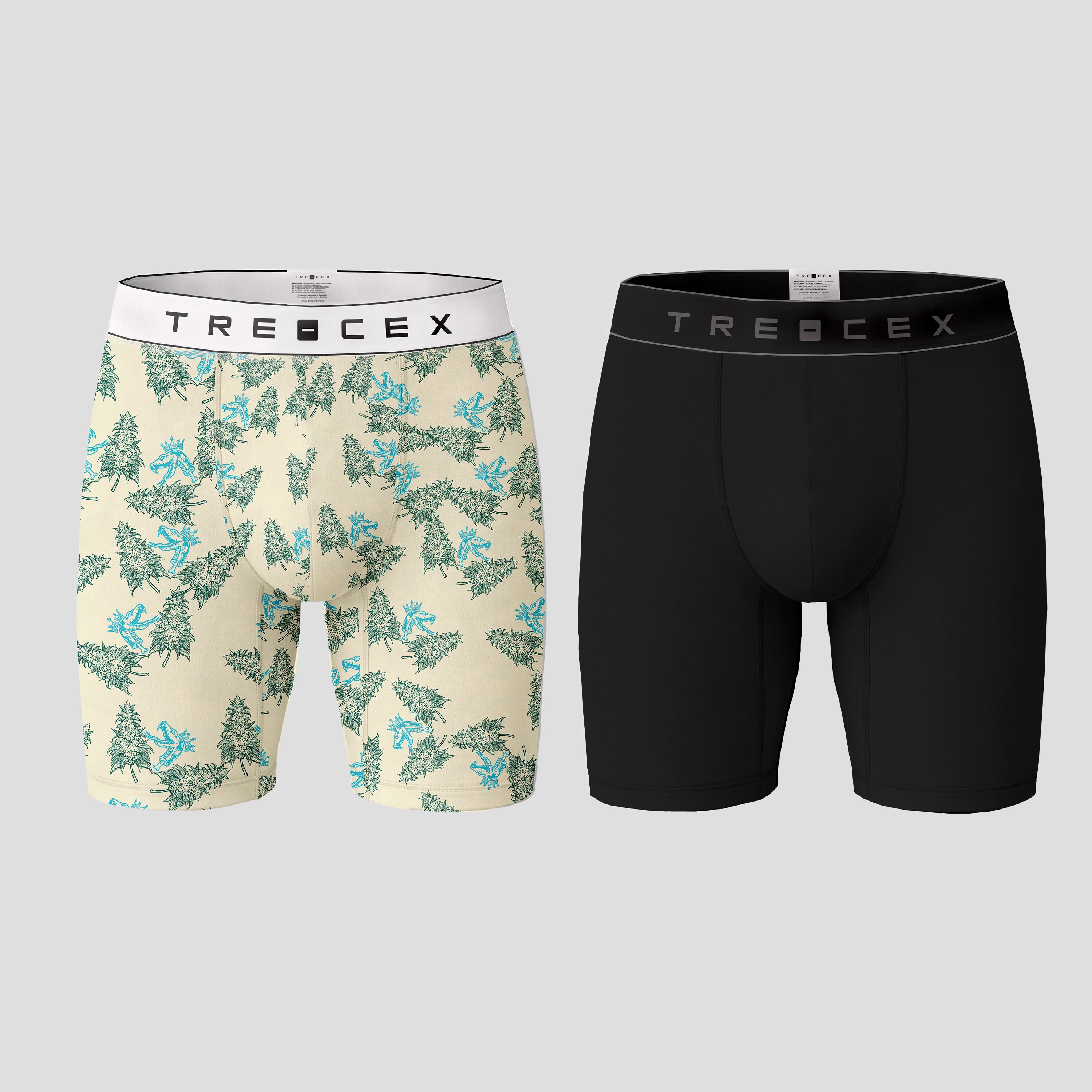 2 BOXERS CLASICO NEGRO CON  BOXERS DE Royal Kush TRE-CEX