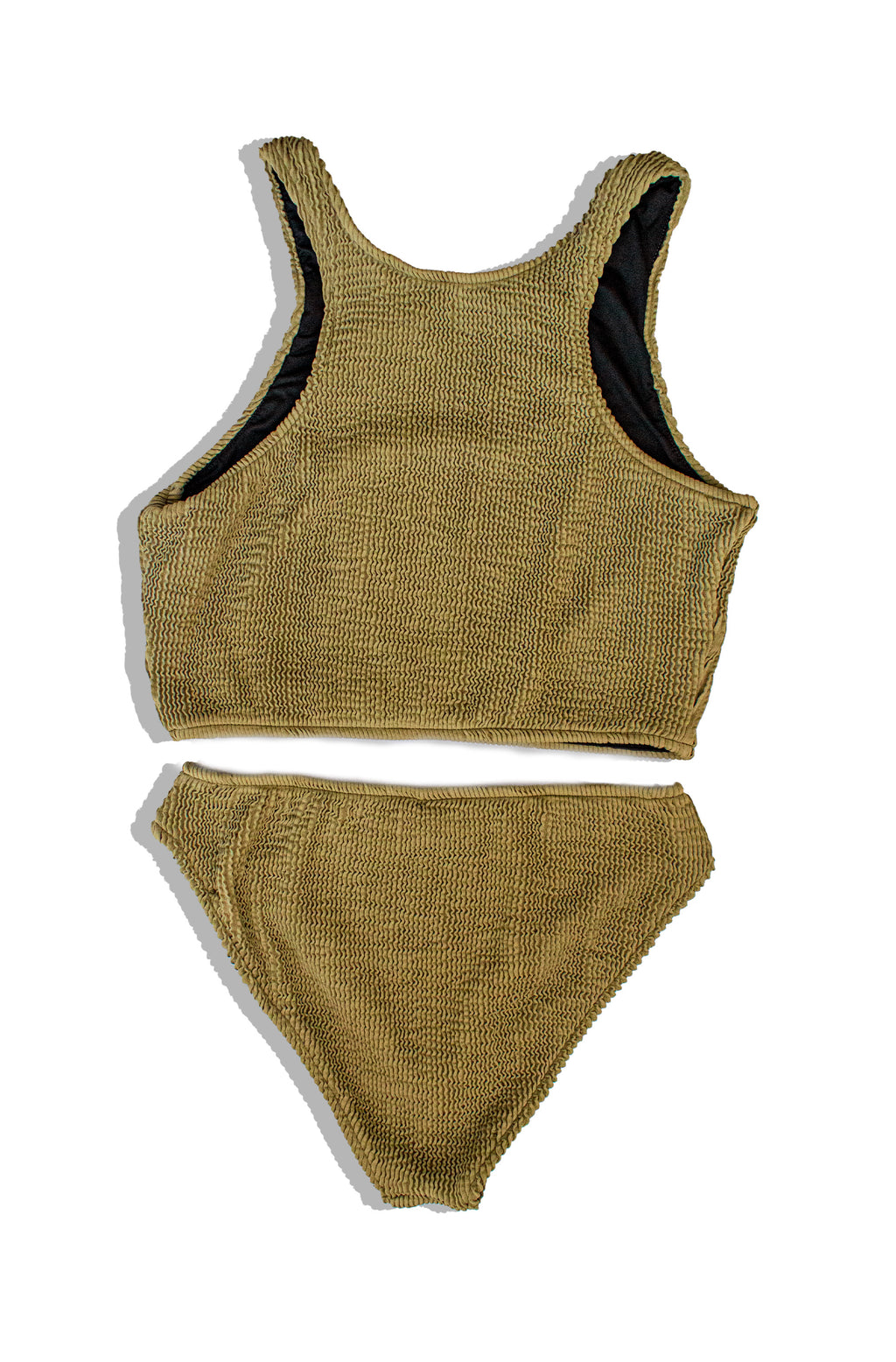 Bikini Sahara Oliva texturizado